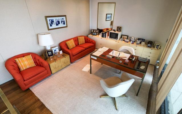 A view of Lady Bird Johnson's office in the LBJ Library